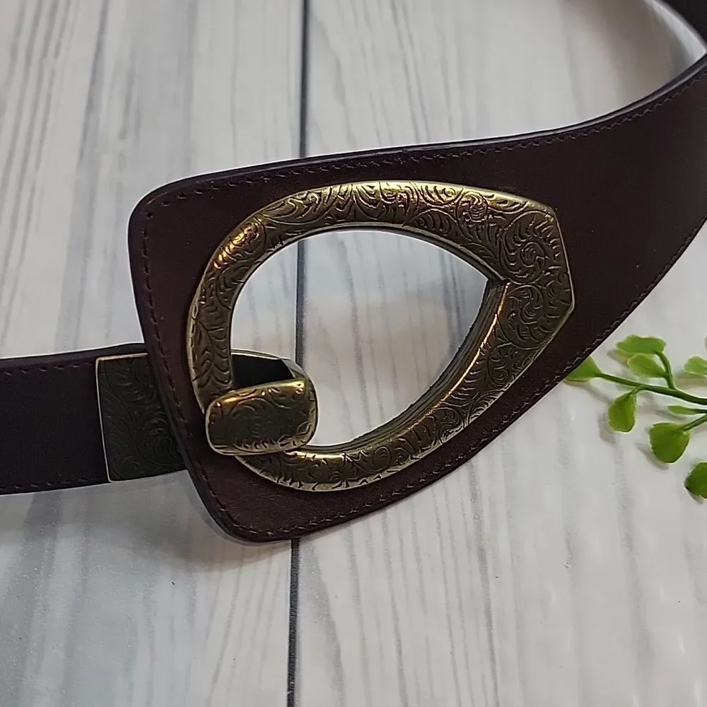 Unbranded Statement Piece Leather Belt  Adjustable Womens Size S/M